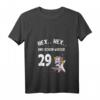 Damen Hex Hex schon wieder 29 + Geburtstag Frauen Einhorn T-Shirt mit V-Ausschnitt – Lustiges Geschenk zum 30. Geburtstag und Party-Outfit