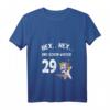 Damen Hex Hex schon wieder 29 + Geburtstag Frauen Einhorn T-Shirt mit V-Ausschnitt – Lustiges Geschenk zum 30. Geburtstag und Party-Outfit