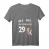 Damen Hex Hex schon wieder 29 + Geburtstag Frauen Einhorn T-Shirt mit V-Ausschnitt – Lustiges Geschenk zum 30. Geburtstag und Party-Outfit