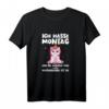 Damen Ich Hasse Montag - I Hate Monday Mit Einhorn T-Shirt für humorvolle Frauen, ideal als Geschenk gegen Montagsstimmung
