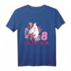 Kinder 8. Geburtstag Mädchen Pferd & Einhorn T-Shirt - Perfekt für Pferde- und Einhornliebhaberinnen bei Geburtstagsfeiern
