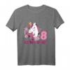 Kinder 8. Geburtstag Mädchen Pferd & Einhorn T-Shirt - Perfekt für Pferde- und Einhornliebhaberinnen bei Geburtstagsfeiern