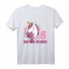 Kinder 8. Geburtstag Mädchen Pferd & Einhorn T-Shirt - Perfekt für Pferde- und Einhornliebhaberinnen bei Geburtstagsfeiern