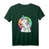 Weinhorn Einhorn JGA Party T-Shirt für Frauen – Wein Königinnen Motiv, Braut & Freundinnen, Buntes Feier-Shirt für Junggesellinnenabschied & Geburtstag