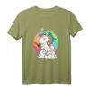 Weinhorn Einhorn JGA Party T-Shirt für Frauen – Wein Königinnen Motiv, Braut & Freundinnen, Buntes Feier-Shirt für Junggesellinnenabschied & Geburtstag
