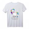 Das ist mir scheißegal T-Shirt - Lustiges Einhorn Kacke Regenbogen Design für Freunde & Partner, originelles Geschenk