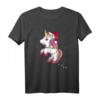 Süßes Einhorn in Lichterkette Weihnachts T-Shirt – Originelle Geschenkidee für Einhorn-Fans und festliche Weihnachtskleidung für Damen und Herren