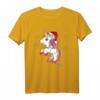 Süßes Einhorn in Lichterkette Weihnachts T-Shirt – Originelle Geschenkidee für Einhorn-Fans und festliche Weihnachtskleidung für Damen und Herren