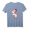 Süßes Einhorn in Lichterkette Weihnachts T-Shirt – Originelle Geschenkidee für Einhorn-Fans und festliche Weihnachtskleidung für Damen und Herren