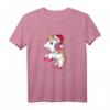 Süßes Einhorn in Lichterkette Weihnachts T-Shirt – Originelle Geschenkidee für Einhorn-Fans und festliche Weihnachtskleidung für Damen und Herren