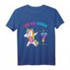 Kinder 7. Geburtstag Mädchen Einhorn T-Shirt - Buntes Party-Outfit für den 7. Geburtstag, perfekt als Geschenk und Hingucker in Schule & Party