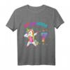Kinder 7. Geburtstag Mädchen Einhorn T-Shirt - Buntes Party-Outfit für den 7. Geburtstag, perfekt als Geschenk und Hingucker in Schule & Party
