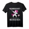 Böses Einhorn Sarkasmus & Ironie T-Shirt – Ich hasse dumme Menschen – Lustiges Einhorn Design für Erwachsene, Partygag & Geschenk