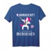 Böses Einhorn Sarkasmus & Ironie T-Shirt – Ich hasse dumme Menschen – Lustiges Einhorn Design für Erwachsene, Partygag & Geschenk