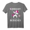 Böses Einhorn Sarkasmus & Ironie T-Shirt – Ich hasse dumme Menschen – Lustiges Einhorn Design für Erwachsene, Partygag & Geschenk