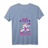 Damen Klein Aber Scheiß Gefährlich T-Shirt mit V-Ausschnitt – Lustiges Einhorn Kampfzwerg Geschenk für kleine Frauen und Mädchen