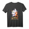 Multiple Sklerose Awareness Orange MS-Schleife Einhorn T-Shirt – Unterstützung und Bewusstsein für MS-Kämpfer, ideales Geschenk für Überlebende