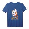 Multiple Sklerose Awareness Orange MS-Schleife Einhorn T-Shirt – Unterstützung und Bewusstsein für MS-Kämpfer, ideales Geschenk für Überlebende