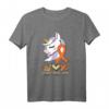 Multiple Sklerose Awareness Orange MS-Schleife Einhorn T-Shirt – Unterstützung und Bewusstsein für MS-Kämpfer, ideales Geschenk für Überlebende