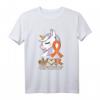 Multiple Sklerose Awareness Orange MS-Schleife Einhorn T-Shirt – Unterstützung und Bewusstsein für MS-Kämpfer, ideales Geschenk für Überlebende