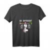 Damen Einhorn Fledermaus Märchen Be Different T-Shirt mit V-Ausschnitt – Lustiges Fantasy Design für Frauen und Mädchen