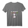 Damen Einhorn Fledermaus Märchen Be Different T-Shirt mit V-Ausschnitt – Lustiges Fantasy Design für Frauen und Mädchen