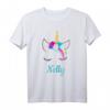 Nelly Einhorn Name Geschenk - Personalisierte T-Shirts für Mädchen und Damen, Perfekt für Geburtstage und Einhorn-Partys