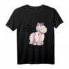 Einhorn Kinder T-Shirt mit Botschaft 'Nur Verrückte hier' - Buntes NICI Shirt für Kinder mit Faultier, Lama & Alpaka Design