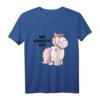 Einhorn Kinder T-Shirt mit Botschaft 'Nur Verrückte hier' - Buntes NICI Shirt für Kinder mit Faultier, Lama & Alpaka Design