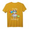 Lustiges Einhorn Geburtstag T-Shirt mit Torte & Ballons – Perfekt für Kinderpartys, Mädchen & Jungen