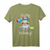 Lustiges Einhorn Geburtstag T-Shirt mit Torte & Ballons – Perfekt für Kinderpartys, Mädchen & Jungen