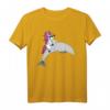 Delfin T-Shirt mit Einhorn, das auf einem Delfin reitet - Lustiges Geschenk für Delfin- und Einhorn-Fans