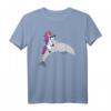 Delfin T-Shirt mit Einhorn, das auf einem Delfin reitet - Lustiges Geschenk für Delfin- und Einhorn-Fans