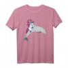 Delfin T-Shirt mit Einhorn, das auf einem Delfin reitet - Lustiges Geschenk für Delfin- und Einhorn-Fans