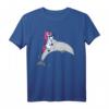Delfin T-Shirt mit Einhorn, das auf einem Delfin reitet - Lustiges Geschenk für Delfin- und Einhorn-Fans