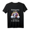 Einhorn Einschulung Shirt für Mädchen - Glitzerndes Schulkind T-Shirt zum Schulanfang & Kindergartenabschied, Perfektes Geschenk für Erstklässler