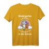 Einhorn Einschulung Shirt für Mädchen - Glitzerndes Schulkind T-Shirt zum Schulanfang & Kindergartenabschied, Perfektes Geschenk für Erstklässler