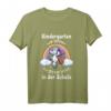 Einhorn Einschulung Shirt für Mädchen - Glitzerndes Schulkind T-Shirt zum Schulanfang & Kindergartenabschied, Perfektes Geschenk für Erstklässler