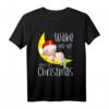 Weck mich auf zu Weihnachten Kinder Geschenk Süßes Einhorn T-Shirt mit Weihnachtsmotiv für Mädchen & Familien