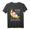 Weck mich auf zu Weihnachten Kinder Geschenk Süßes Einhorn T-Shirt mit Weihnachtsmotiv für Mädchen & Familien