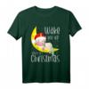 Weck mich auf zu Weihnachten Kinder Geschenk Süßes Einhorn T-Shirt mit Weihnachtsmotiv für Mädchen & Familien