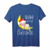 Weck mich auf zu Weihnachten Kinder Geschenk Süßes Einhorn T-Shirt mit Weihnachtsmotiv für Mädchen & Familien