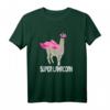 Lama Einhorn Lustig T-Shirt - Super Lamacorn mit Superhelden Umhang, originelles Geschenk für Tier- und Fantasieliebhaber zu Geburtstag, Weihnachten & Ostern