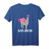 Lama Einhorn Lustig T-Shirt - Super Lamacorn mit Superhelden Umhang, originelles Geschenk für Tier- und Fantasieliebhaber zu Geburtstag, Weihnachten & Ostern