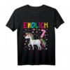 Kinder Geburtstag T-Shirt für Mädchen 7 Jahre - Süßes Einhorn mit 'Endlich 7' Motiv für den Kindergeburtstag