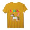 Kinder Geburtstag T-Shirt für Mädchen 7 Jahre - Süßes Einhorn mit 'Endlich 7' Motiv für den Kindergeburtstag