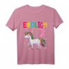 Kinder Geburtstag T-Shirt für Mädchen 7 Jahre - Süßes Einhorn mit 'Endlich 7' Motiv für den Kindergeburtstag
