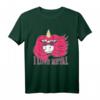 Lustiges Rockmusik Metalcore Einhorn T-Shirt mit 'I Love Metal' - Perfektes Geschenk für Metal- und Rockfans, Konzert und Festival Outfit