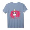 Lustiges Rockmusik Metalcore Einhorn T-Shirt mit 'I Love Metal' - Perfektes Geschenk für Metal- und Rockfans, Konzert und Festival Outfit