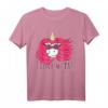 Lustiges Rockmusik Metalcore Einhorn T-Shirt mit 'I Love Metal' - Perfektes Geschenk für Metal- und Rockfans, Konzert und Festival Outfit